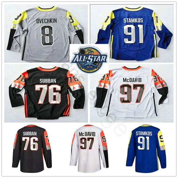 2018 all ice star hockey jerseys 97 mcdavid 8 alex ovechkin 76 p.k. subban 91 steven stamkos jersey blue white gray black, Black;red
2018 all ice star hockey jerseys 97 mcdavid 8 alex ovechkin 76 p.k. subban 91 steven stamkos jersey blue white gray black, Black;red
