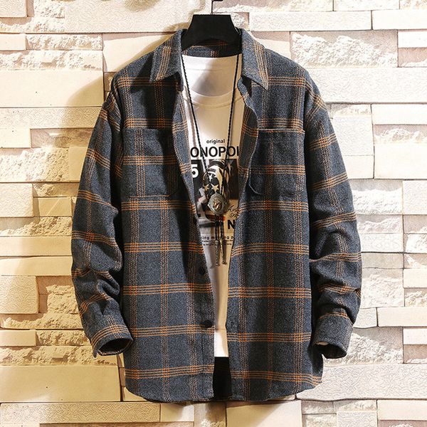 vintage plaid stripe shirt men long sleeve shirt autumn coat casual fashion printing loose lapel blouse blusa masculina gh4, White;black
vintage plaid stripe shirt men long sleeve shirt autumn coat casual fashion printing loose lapel blouse blusa masculina gh4, White;black