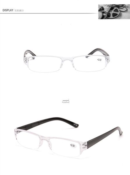 square women's men half alloy frame glass lenses reading glasses 2019 femal eyewear 2022, White;black
square women's men half alloy frame glass lenses reading glasses 2019 femal eyewear 2022, White;black