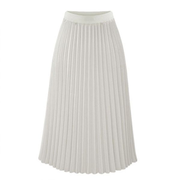 ariby women long pleated skirt faldas mujer moda 2019 new summer chiffon sweet solid pleated skirt elastic waist empire skirt, Black
ariby women long pleated skirt faldas mujer moda 2019 new summer chiffon sweet solid pleated skirt elastic waist empire skirt, Black