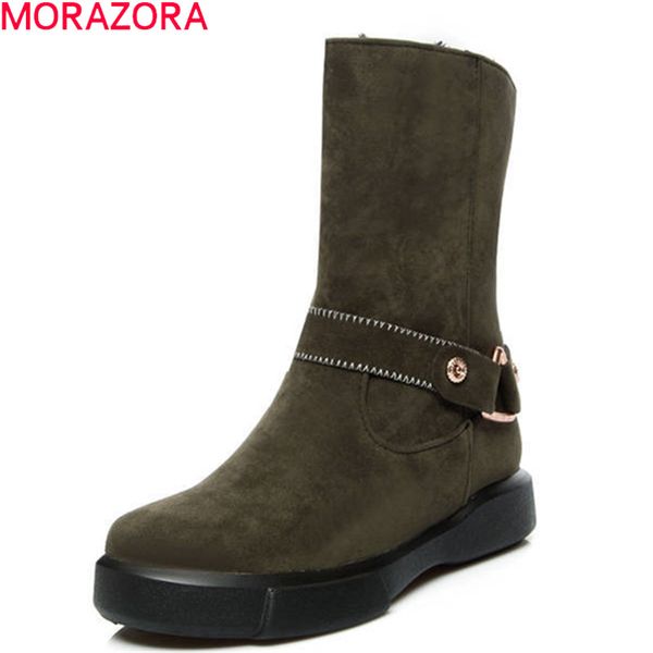 morazora 2020 new fashion flock autumn winter shoes woman round toe rivet fashion mid calf boots slip on flat party snow boots, Black
morazora 2020 new fashion flock autumn winter shoes woman round toe rivet fashion mid calf boots slip on flat party snow boots, Black