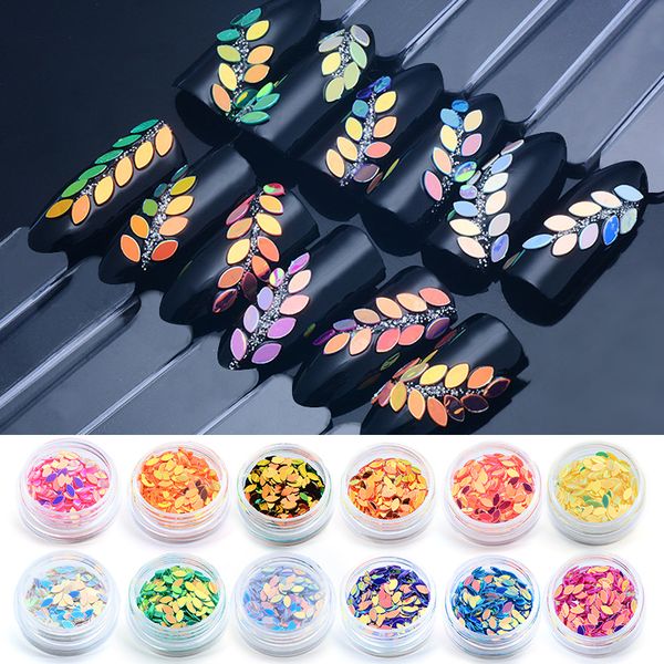 3 pcs/set holographic manicure nail flake leaf shape nail art sequin flat back art decoration laser design accessories, Silver;gold
3 pcs/set holographic manicure nail flake leaf shape nail art sequin flat back art decoration laser design accessories, Silver;gold