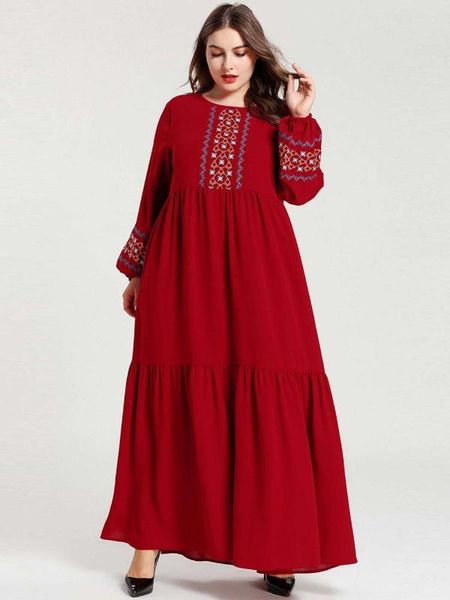 ethnic clothing fashion embroidery robe musulmane muslim evening dress faldas for dubai girls, Red
ethnic clothing fashion embroidery robe musulmane muslim evening dress faldas for dubai girls, Red