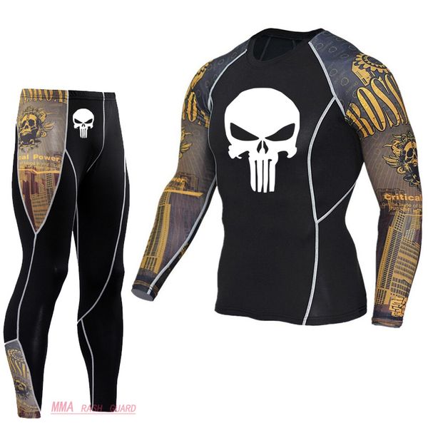 men's gym jogging suit running tights skull tactical underwear exercise t-shirt leggings rashgard male base layer sport set, Black;blue
men's gym jogging suit running tights skull tactical underwear exercise t-shirt leggings rashgard male base layer sport set, Black;blue