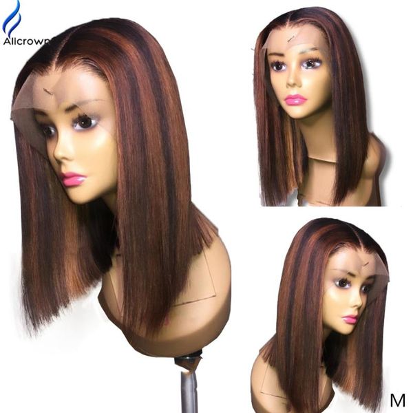 alicrown lace front human hair wig for women short bob lace wigs ombre front wigs 150% density non-remy middle ratio, Black;brown
alicrown lace front human hair wig for women short bob lace wigs ombre front wigs 150% density non-remy middle ratio, Black;brown