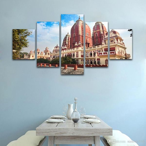 modular canvas painting home decoration living room pictures 5 pieces laxmi narayan temple poster wall art with no frame
modular canvas painting home decoration living room pictures 5 pieces laxmi narayan temple poster wall art with no frame