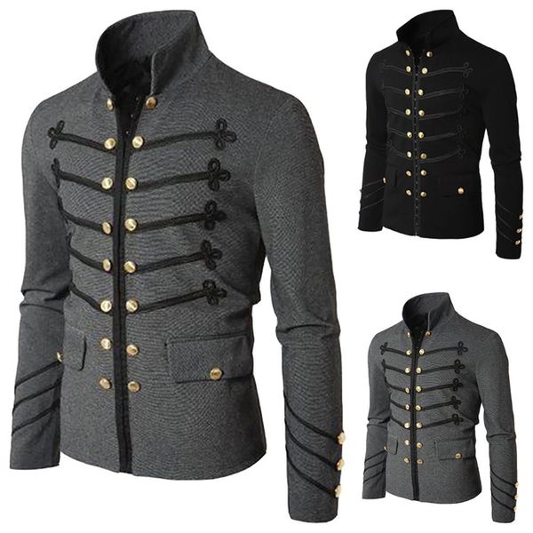 new men autumn royal style long sleeve coat solid color buttons jacket autumn and winter coat, Black;brown
new men autumn royal style long sleeve coat solid color buttons jacket autumn and winter coat, Black;brown