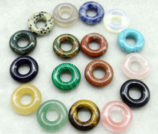 20mm natural stone turquoises tiger eye opal quartz crystal circle donut charms pendant for jewelry making necklace, Silver
20mm natural stone turquoises tiger eye opal quartz crystal circle donut charms pendant for jewelry making necklace, Silver