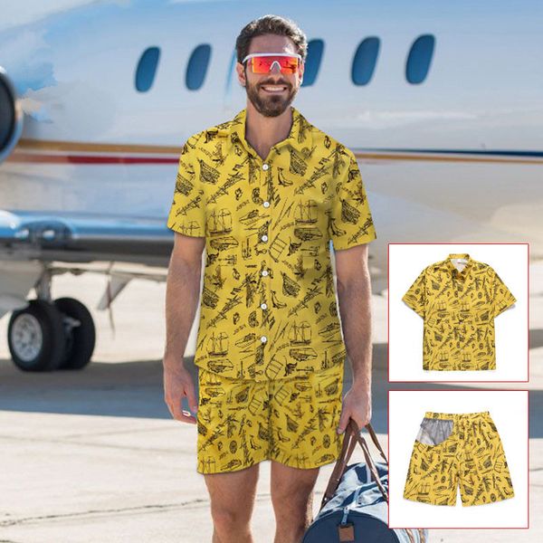 men hawaiian shirt and shorts summer beach casual short sleeve printed men shirts fashion hawaiian vacation set camisa masculina, White;black
men hawaiian shirt and shorts summer beach casual short sleeve printed men shirts fashion hawaiian vacation set camisa masculina, White;black