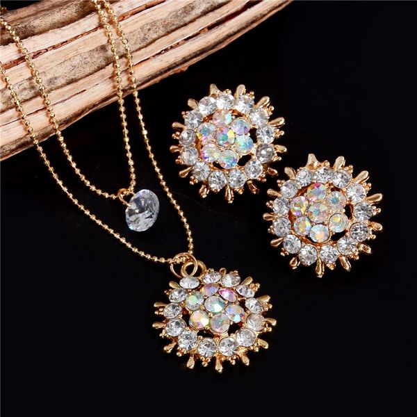 zoshi fashion crystal jewelry sets women round flower multilayer gold chain necklace stud earrings ladies wedding jewelry set, Silver
zoshi fashion crystal jewelry sets women round flower multilayer gold chain necklace stud earrings ladies wedding jewelry set, Silver