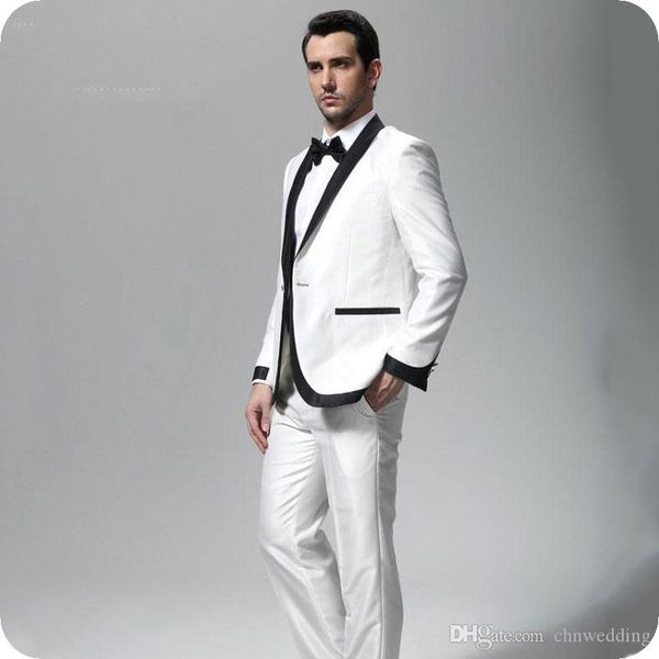 latest designs white men suits for wedding groom tuxedos 2piece jacket pants black shawl lapel single breasted costume homme man blazer
latest designs white men suits for wedding groom tuxedos 2piece jacket pants black shawl lapel single breasted costume homme man blazer