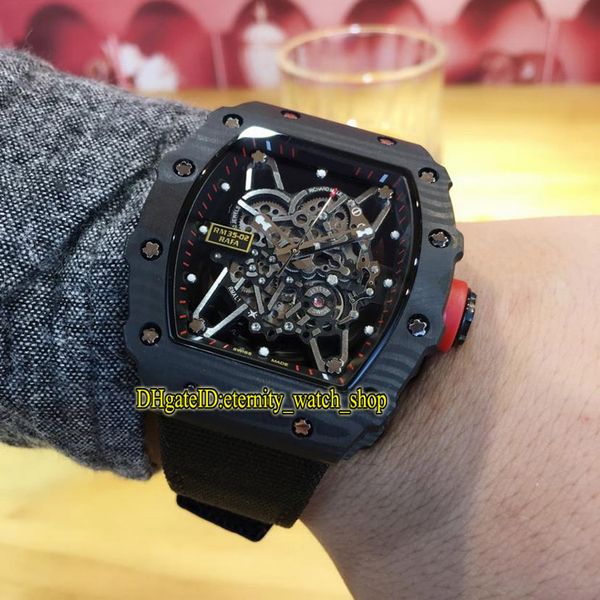 Luxry rm035 rafael nadal keleton dial ntpt black carbon fiber pattern ca e japan miyota automatic men watch nylon leather trap watche
Luxry rm035 rafael nadal keleton dial ntpt black carbon fiber pattern ca e japan miyota automatic men watch nylon leather trap watche