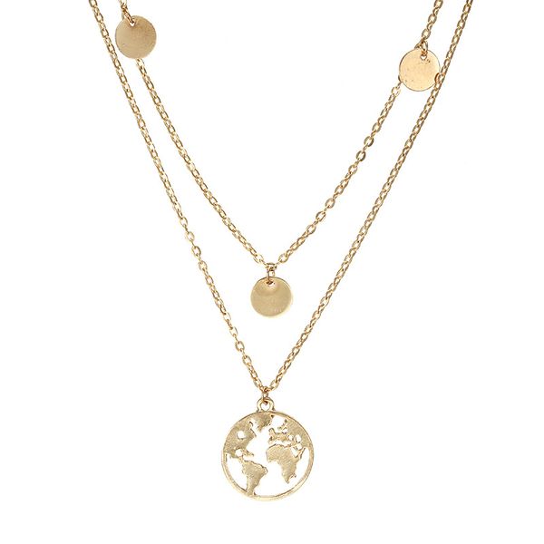 round layered necklace - exquisite mother necklace - family lovers jewelry, friends sisters jewelry round world map pendant double neck, Black
round layered necklace - exquisite mother necklace - family lovers jewelry, friends sisters jewelry round world map pendant double neck, Black
