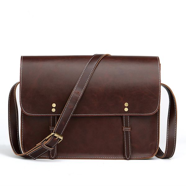 2019 crazy horse leather men's briefcase vintage shoulder bags classic designer lapbag business crossbody travel bags
2019 crazy horse leather men's briefcase vintage shoulder bags classic designer lapbag business crossbody travel bags