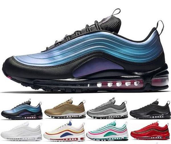 2019 with box men running shoes balck metallic gold south beach prm yellow triple white 97s designer women sports sneakers
2019 with box men running shoes balck metallic gold south beach prm yellow triple white 97s designer women sports sneakers