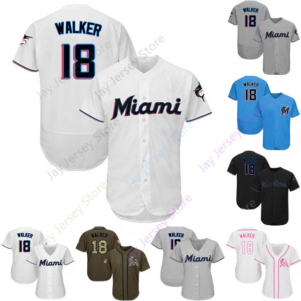 2019 Miami 18 Neil Walker Jersey Florida Marlins Jerseys Cool Base Flexbase Home Away White Black Red Grey Pullover Button Men Women Youth
2019 Miami 18 Neil Walker Jersey Florida Marlins Jerseys Cool Base Flexbase Home Away White Black Red Grey Pullover Button Men Women Youth