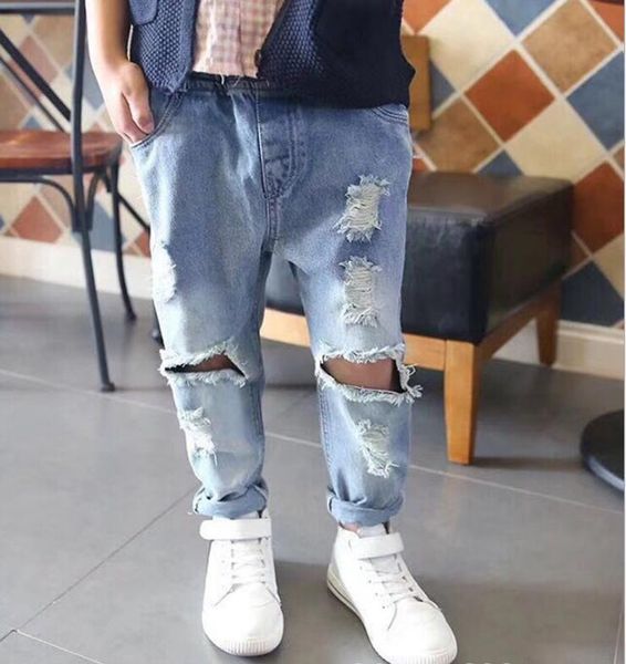 2019 new arrival girls boys denim holes pants spring fashion kids jean pants 3-8t, Blue
2019 new arrival girls boys denim holes pants spring fashion kids jean pants 3-8t, Blue