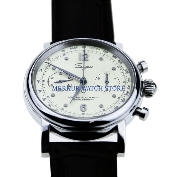 sugess mens watch mechanical chronograph pilot 1963 dress watch dress seagull movement st1901, Slivery;brown
sugess mens watch mechanical chronograph pilot 1963 dress watch dress seagull movement st1901, Slivery;brown