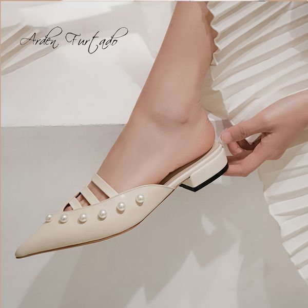 arden furtado summer fashion women's shoes pointed toe hollow out mules slippers genuine leather rivets slides, Black
arden furtado summer fashion women's shoes pointed toe hollow out mules slippers genuine leather rivets slides, Black