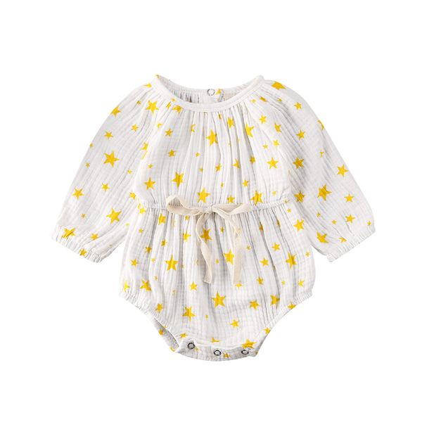 0-18months star printed long sleeve bodysuits for new born infant baby girls one-piece summer clothes, White
0-18months star printed long sleeve bodysuits for new born infant baby girls one-piece summer clothes, White