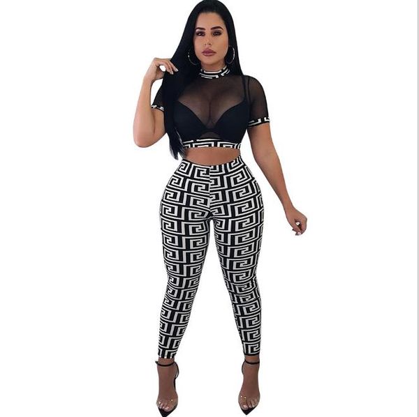 womens brand 2 piece pants nightclubs t-shirt mesh set style pants print women suit short summer 2 piece, White
womens brand 2 piece pants nightclubs t-shirt mesh set style pants print women suit short summer 2 piece, White