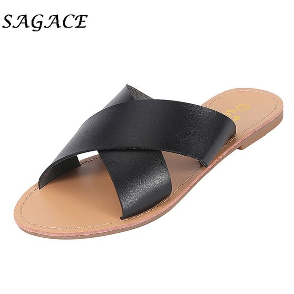 sagace casual shoes women flat sandals open toe roman shoes slip-on summer slippers women rubber beach sandals leather slippers, Black
sagace casual shoes women flat sandals open toe roman shoes slip-on summer slippers women rubber beach sandals leather slippers, Black
