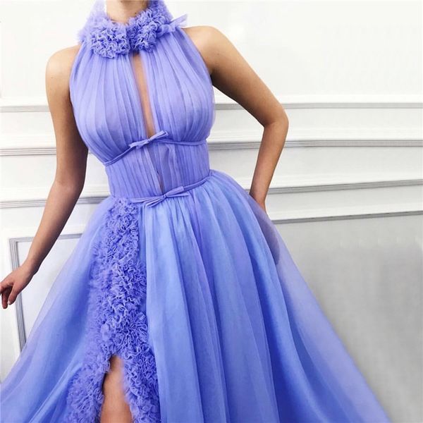 2019 New sexy split evening dresses A Line high neck prom party gowns ruffles plus size sleeveless floor length, Black;red
2019 New sexy split evening dresses A Line high neck prom party gowns ruffles plus size sleeveless floor length, Black;red