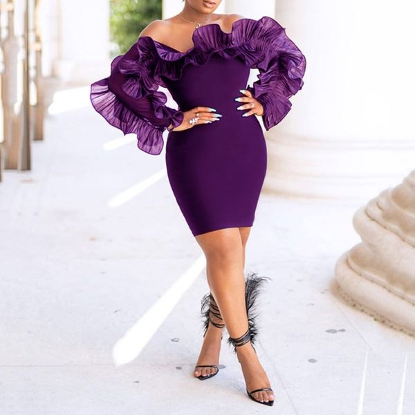 off shoulder pleated ruffles long sleeve dress bodycon african inspired women pencil short club evening party dress autumn, Black;gray
off shoulder pleated ruffles long sleeve dress bodycon african inspired women pencil short club evening party dress autumn, Black;gray