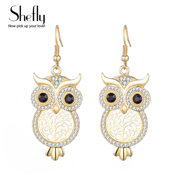 cute owl earrings for women crystal dangle earrings fashion jewelry accessories gold silver drop earrings gift for friend, Golden
cute owl earrings for women crystal dangle earrings fashion jewelry accessories gold silver drop earrings gift for friend, Golden