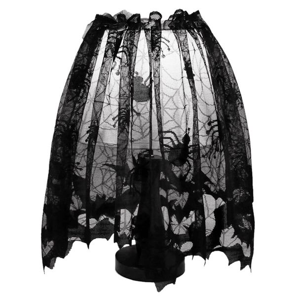 fashion-halloween black lace bat spiderweb lamp shade er curtains swag haunted house decor
fashion-halloween black lace bat spiderweb lamp shade er curtains swag haunted house decor
