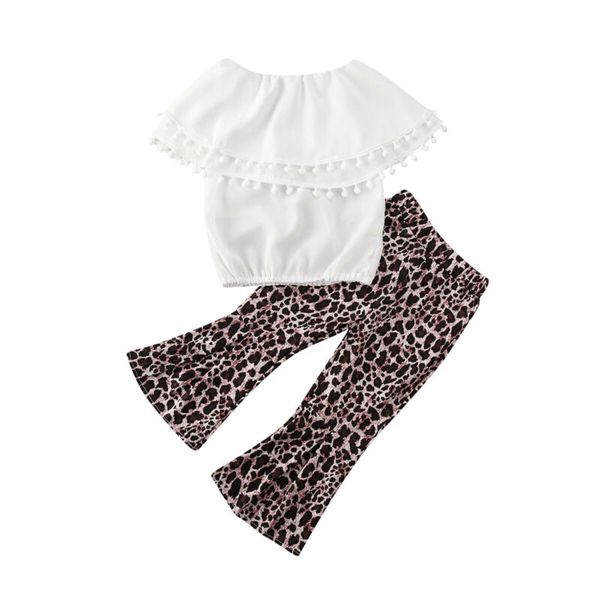 2-6y toddler kids baby girl clothes short sleeve tassel t-shirt +leopard pants 2pcs outfits 2020 summer, White
2-6y toddler kids baby girl clothes short sleeve tassel t-shirt +leopard pants 2pcs outfits 2020 summer, White