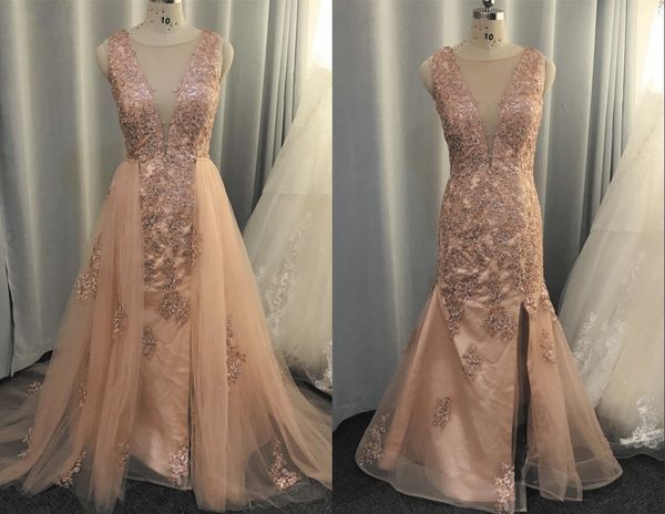 stunning rose gold lace evening prom dresses with detachable train tulle mermaid lace formal gowns party cocktail dress wholesale, Black;red
stunning rose gold lace evening prom dresses with detachable train tulle mermaid lace formal gowns party cocktail dress wholesale, Black;red