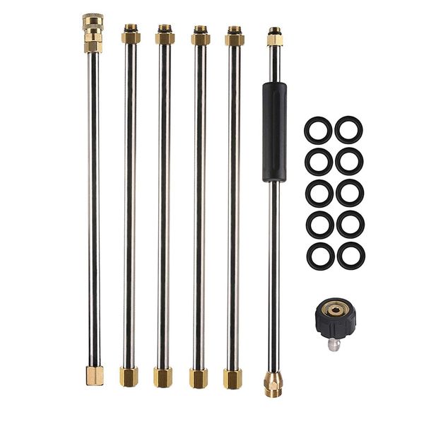 90 inch universal wand set car washing pressure washer wand extension, replacement lance power washer lance 1/4inch thread qui
90 inch universal wand set car washing pressure washer wand extension, replacement lance power washer lance 1/4inch thread qui