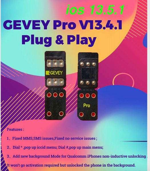 new gevey pro v13.4.1 cyber+iccid mode for ios 13.5.1 13.6 unlock perfect for ip6 6s 7 8 x xs xr xsmax 11pro
new gevey pro v13.4.1 cyber+iccid mode for ios 13.5.1 13.6 unlock perfect for ip6 6s 7 8 x xs xr xsmax 11pro