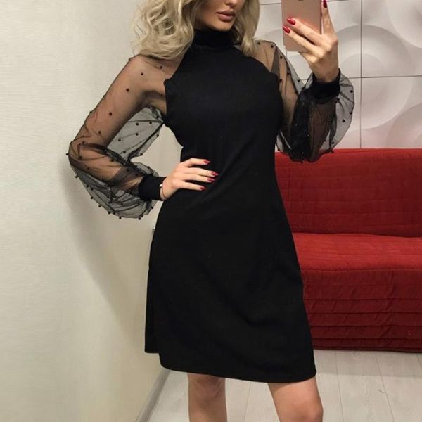 women's dresses autumn spring dress for women women's pearl beading mesh sleeve dress long sleeve a-line mini party #f, Black;gray
women's dresses autumn spring dress for women women's pearl beading mesh sleeve dress long sleeve a-line mini party #f, Black;gray