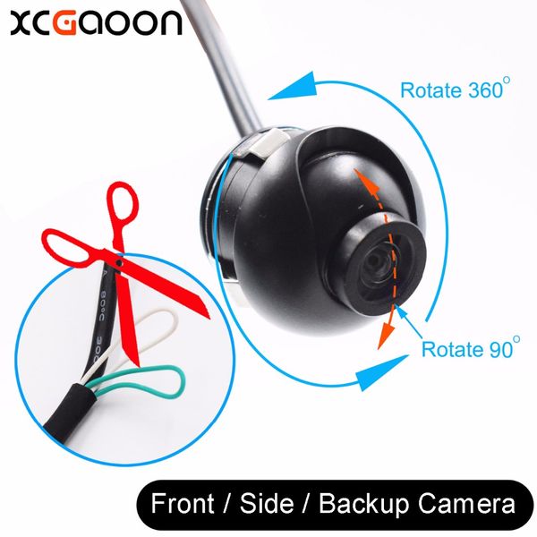 xcgaoon t6 mini ccd 140 degree wide angle real waterproof car front / side / rear view backup camera cam 360 rotate
xcgaoon t6 mini ccd 140 degree wide angle real waterproof car front / side / rear view backup camera cam 360 rotate