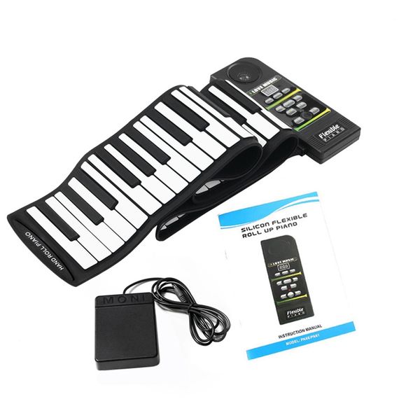 88 key electronic piano keyboard silicon flexible roll up piano with loud speaker
88 key electronic piano keyboard silicon flexible roll up piano with loud speaker