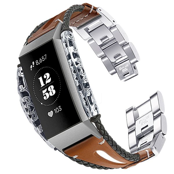 stainless steel for fitbit charge 3 band replacement leather strap for fitbit charge 3 band strap rose gold watchband, Black;brown
stainless steel for fitbit charge 3 band replacement leather strap for fitbit charge 3 band strap rose gold watchband, Black;brown