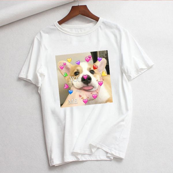 korea ulzzang cat loves animal dog print cute summer short sleeve tees casual loose big size fun spoof couple t-shirt, White
korea ulzzang cat loves animal dog print cute summer short sleeve tees casual loose big size fun spoof couple t-shirt, White