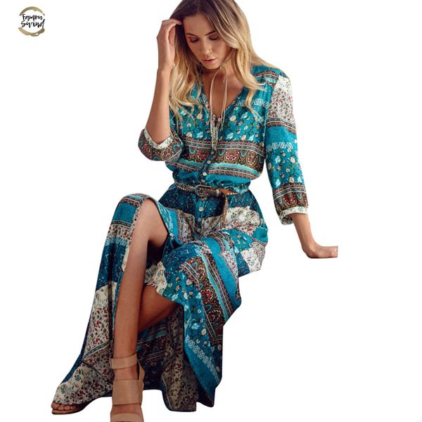s-5xl plus size women long maxi dresses bohemia v-neck floral print ethnic spring summer beach female split stylish style dress, Black;gray
s-5xl plus size women long maxi dresses bohemia v-neck floral print ethnic spring summer beach female split stylish style dress, Black;gray