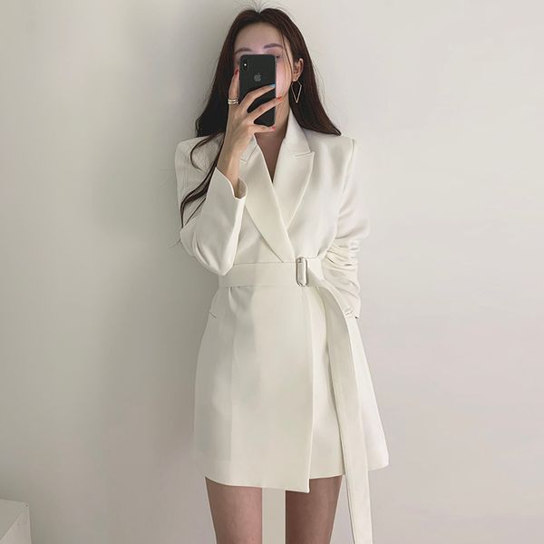 elegant long blazers women office jacket 2020 casual solid color lace up blazer coat autumn notched collar outwear blazer femme, White;black
elegant long blazers women office jacket 2020 casual solid color lace up blazer coat autumn notched collar outwear blazer femme, White;black