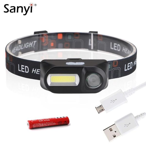 sanyi xpe+cob led mini headlamp 6 modes headlight waterproof 18650 torch head lantern for hunting night fishing
sanyi xpe+cob led mini headlamp 6 modes headlight waterproof 18650 torch head lantern for hunting night fishing