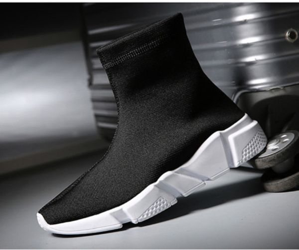 2020 new speed trainer socks shoes fashion designer shoes triple black oreo red flat men women casual shoes
