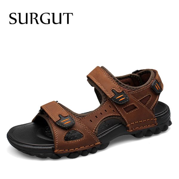 surgut brand sandals genuine leather beach roman casual men slippers summer shoes big size 38~48 y200702, Black
surgut brand sandals genuine leather beach roman casual men slippers summer shoes big size 38~48 y200702, Black