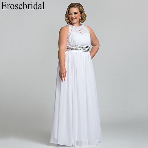 erosebridal chiffon evening dress plus size occasion dresses for women dress e;egamt evening beaded belt with zipper back, White;black
erosebridal chiffon evening dress plus size occasion dresses for women dress e;egamt evening beaded belt with zipper back, White;black