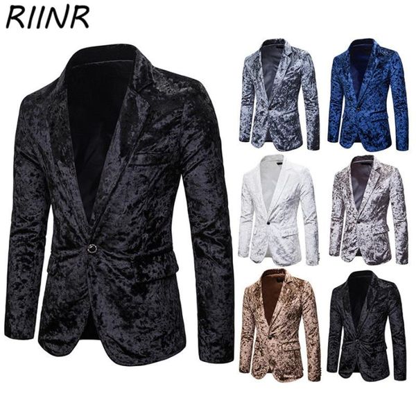 riinr spring and autumn new fashion men's casual diamond velvet suit coat s-2xl, White;black
riinr spring and autumn new fashion men's casual diamond velvet suit coat s-2xl, White;black