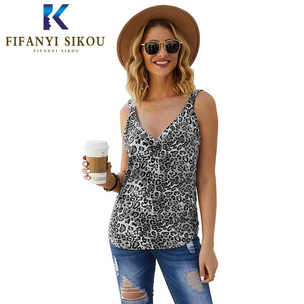 summer women leopard print tank ladies backless v-neck vest sleeveless tees female loose t-shirts camisole camis, White
summer women leopard print tank ladies backless v-neck vest sleeveless tees female loose t-shirts camisole camis, White