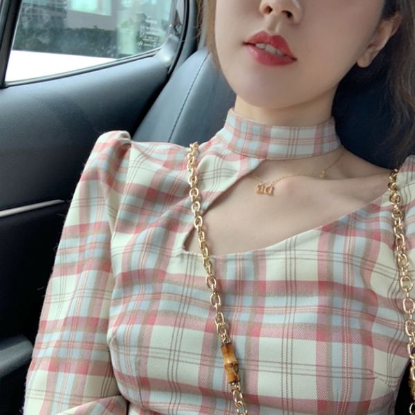 2020 spring hollow design plaid dress female waist classical cheongsam elegant french retro platycodon grandiflorum skirt, Red
2020 spring hollow design plaid dress female waist classical cheongsam elegant french retro platycodon grandiflorum skirt, Red