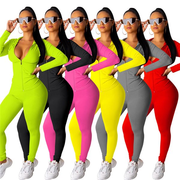 spring summer bright color long sleeve zipper drawstring splicing hoodies pocket jacket long pants 2 pcs sets sport suits women's track, Gray
spring summer bright color long sleeve zipper drawstring splicing hoodies pocket jacket long pants 2 pcs sets sport suits women's track, Gray