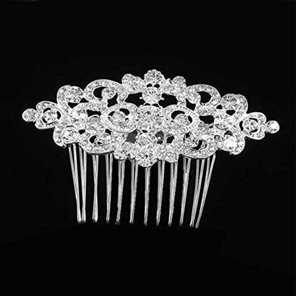 women lightweight party hair comb pgraphy crown flower wedding jewelry decoration gift rhinestones bridal headdress, Golden;white
women lightweight party hair comb pgraphy crown flower wedding jewelry decoration gift rhinestones bridal headdress, Golden;white
